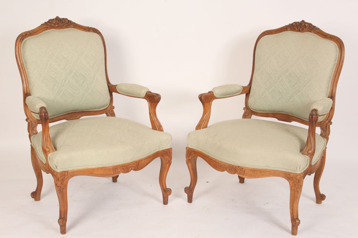 Louis XV Style Armchairs, Set of 2 for sale at Pamono